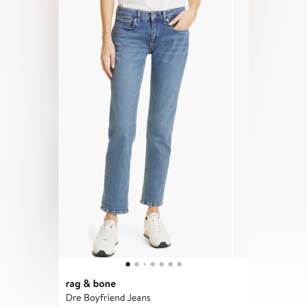 Rag & Bone Blue Straight Leg Jeans
